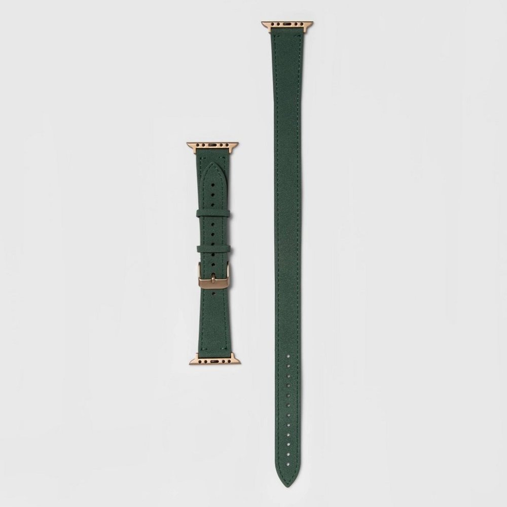 heyday Apple Watch Double Wrap Band 38/40 mm Green Suede - NEW